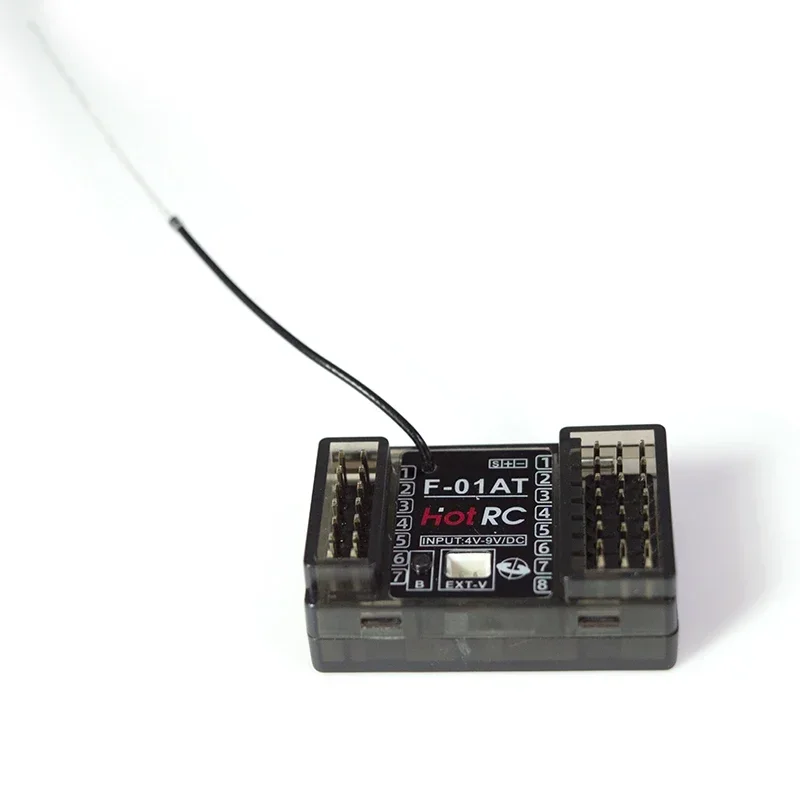 HOTRC F-01A F-01AT 8CH Lamp Controle Spanning Terugkeer PWM 2.4Ghz Gyro Ontvanger 12LED Lamp Licht voor RC Auto tank Boot Model Onderdelen