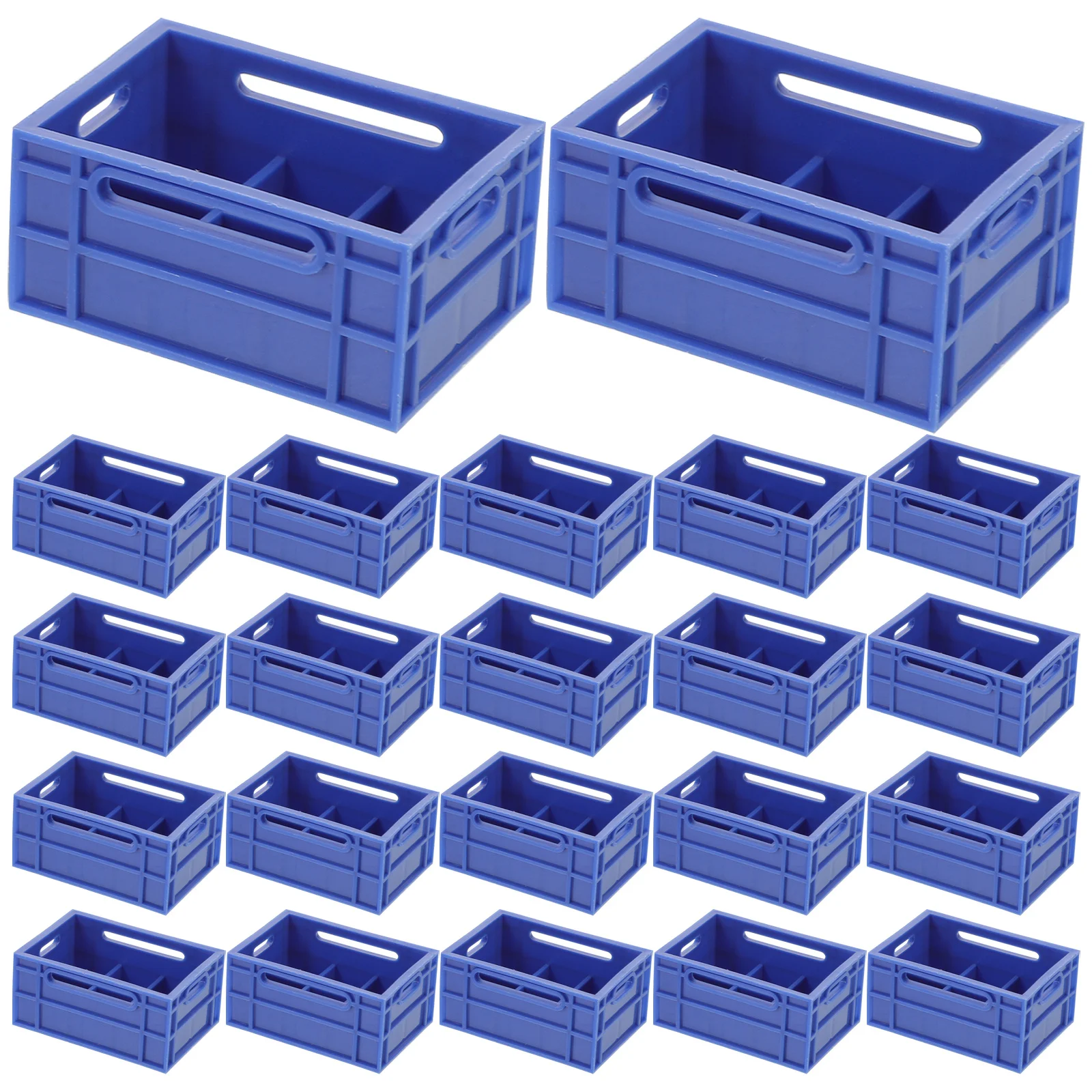 

30 шт. миниатюрные пластиковые ящики, корзина для хранения кукольного домика, кухонная мебель, мини-поделки, декоративные пейзажи 3x3x2 см