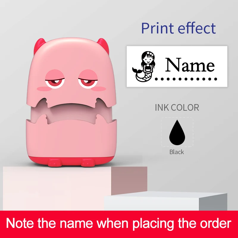 Benutzerdefiniertes Cartoon-Baby-Namenstempel-Set – wiederverwendbar für Baumwoll-/Modal-Kleidung und Schultaschen, ungiftige, wasserfeste Tintenversiegelung