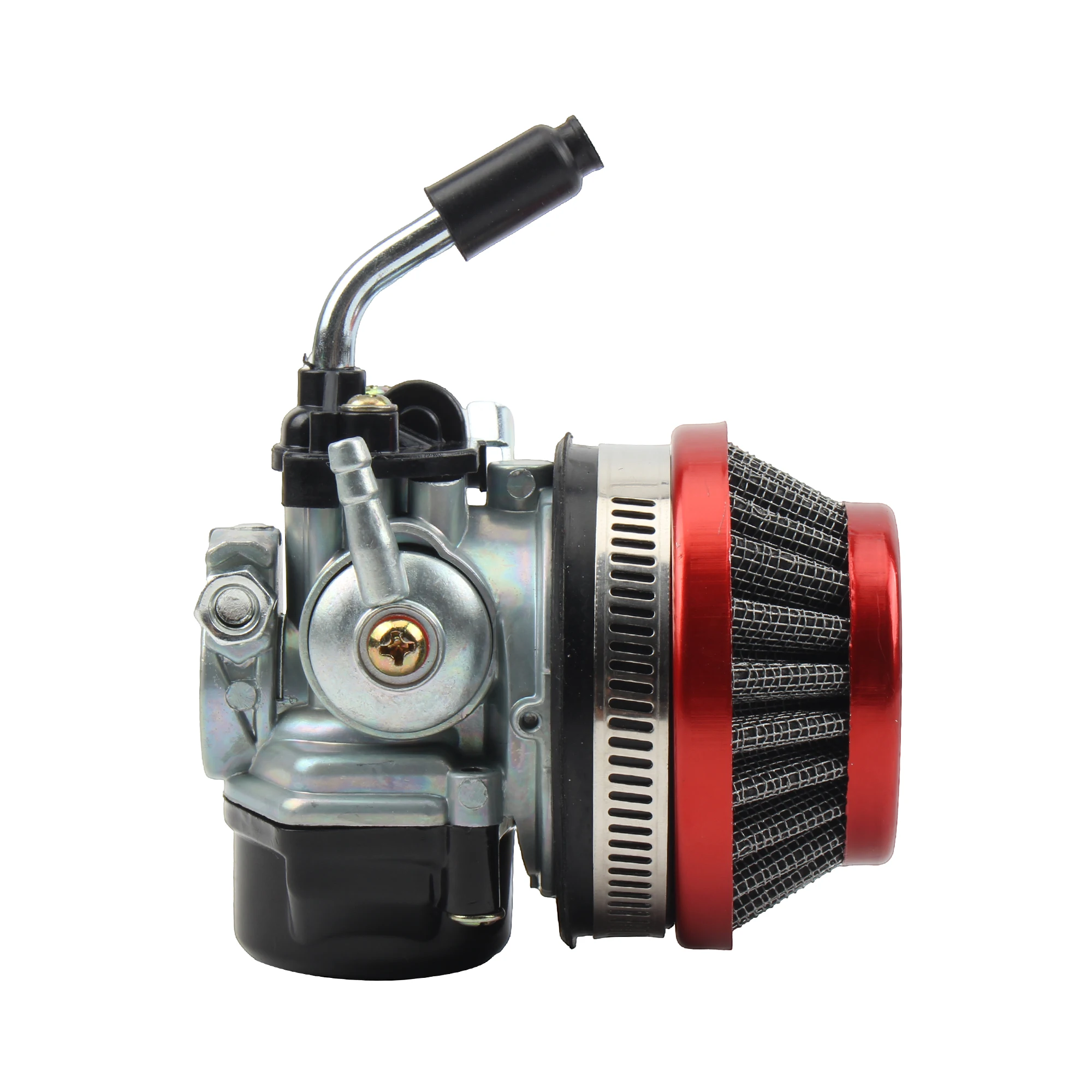 Motocross 2-Takt wassergekühlter Vergaser mit Ansaugrohr und Luftfilter 37 49 50 80 CC Motorrad Dirt Pocket Bike Teile – Detail 4