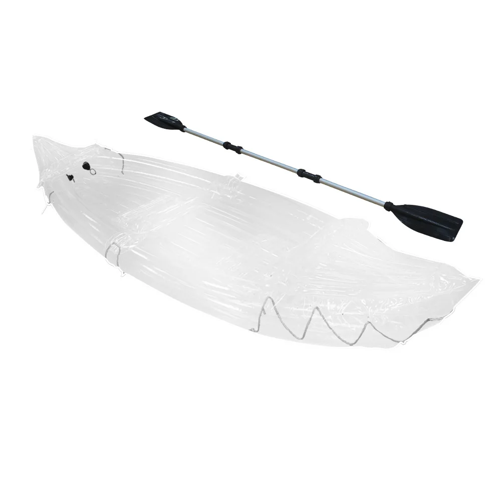 

Transparent Kayak Multi-person Inflatable Boat Assault Boat Thickened Wear-resistant Bottom Fishing Boat Portable Kayak