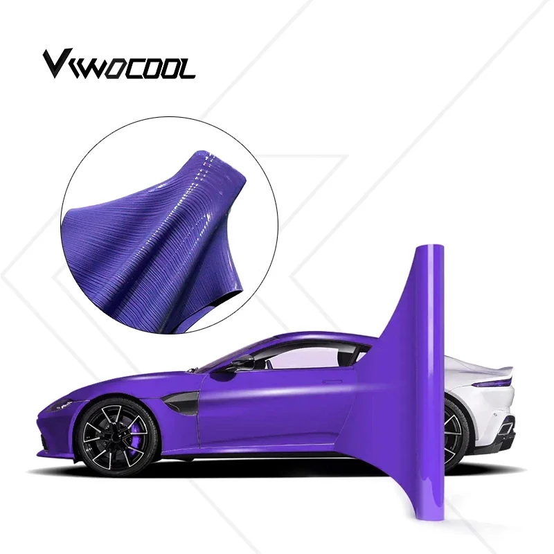 

2025 Viwocool TPU Magic Candy Flip Grey Purple Self-Sealing Color PPF Film for Car Films