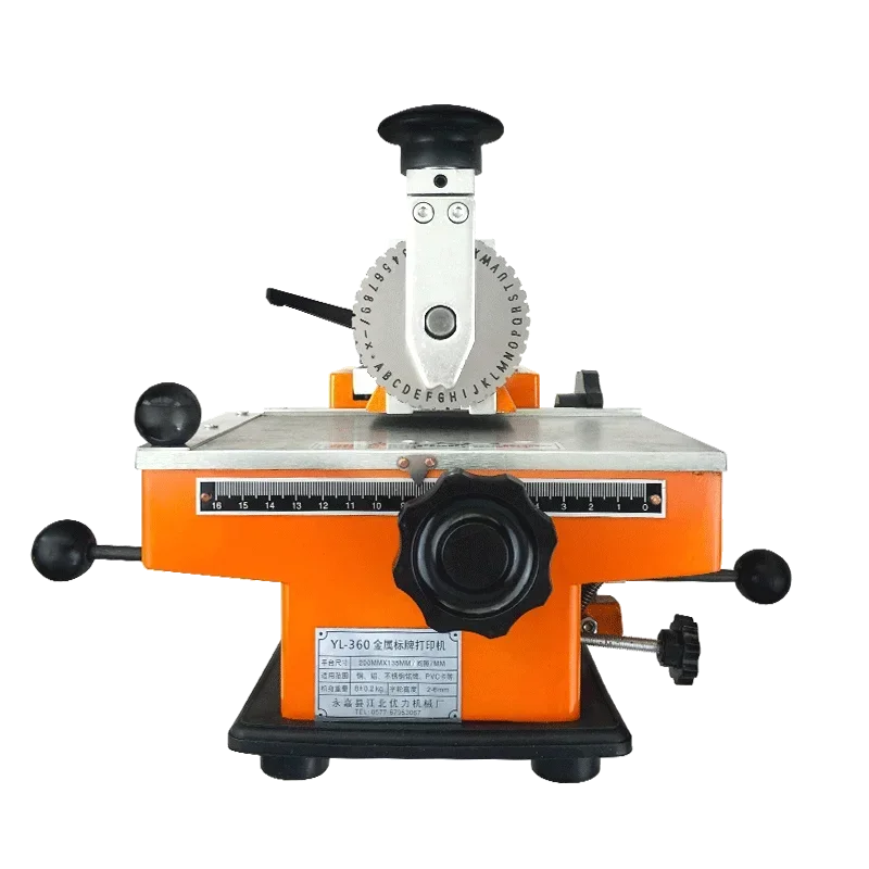 

YL-360 Small Desktop Semi-Automatic Marking Machine Metal Nameplate Mosaic Carving Tool Sign Engraving Machine Printer