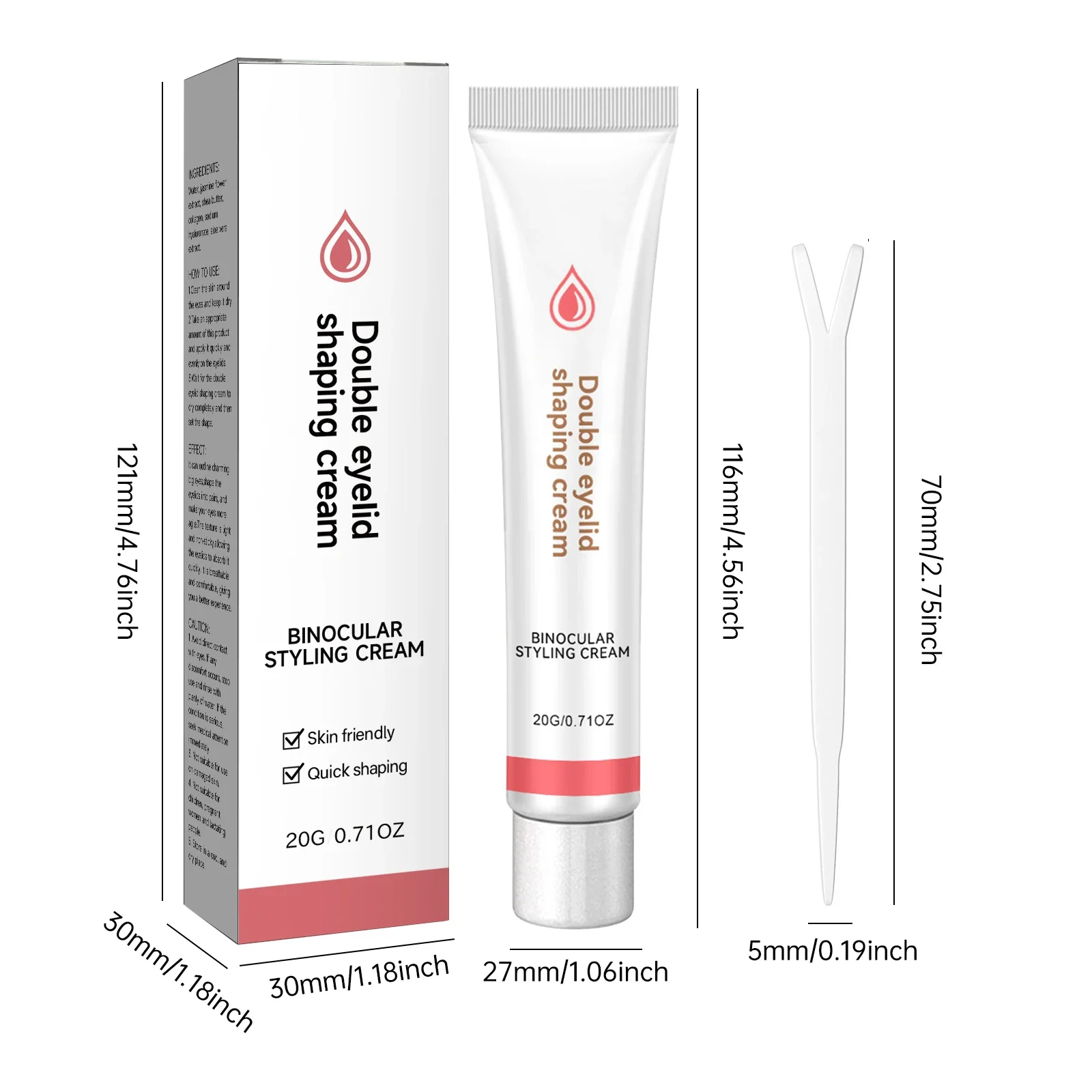 ملصق جفن مزدوج بدون أثر لتصفيف الجفن غير مرئي سريع الجفاف يدوم طويلاً وسهل الارتداء مستحضرات تجميل طبيعية #6