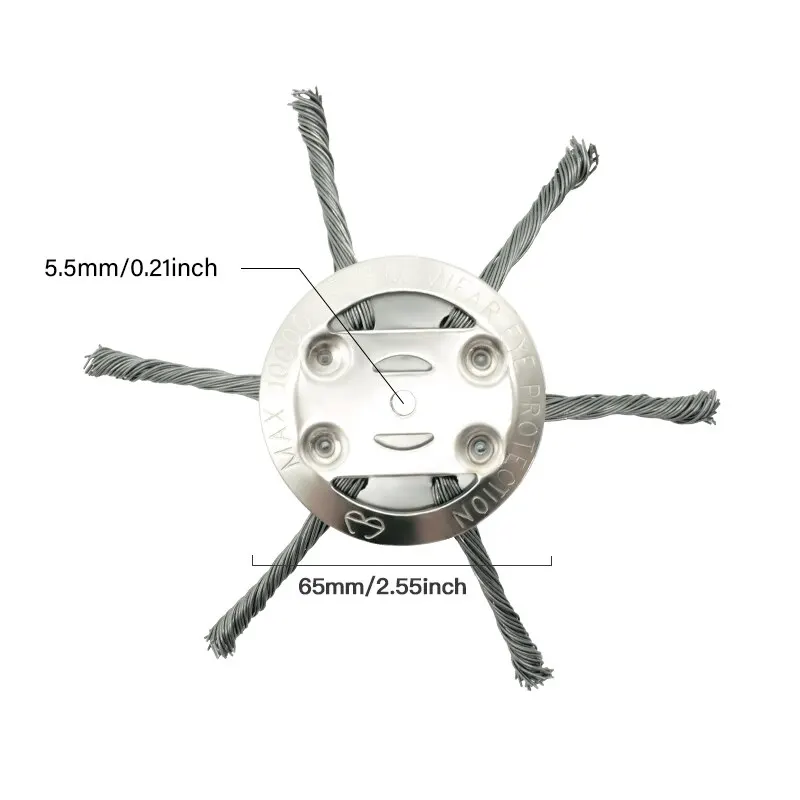 Wire Cutting Heads Rust Prevention Rust Removal Lawn Mower Replacement Parts Patio Sidewalk Lawn Mower Accessories Steel Tool