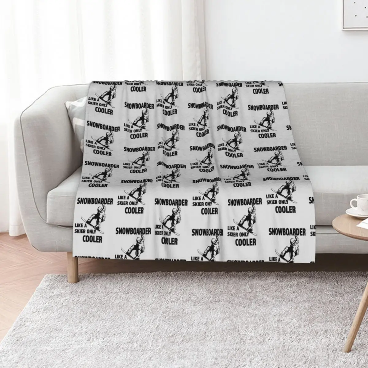 Snowboarder - Like A Skier Only Cooler - Great Gift for Snowboarders Throw Blanket warm for winter Beautifuls Kid'S Blankets