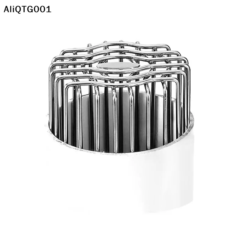 Stainless Steel Roof Floor Drain Downpipe Strainer Anti-blocking Gutter Guard Leaf Debris Trap Rain Pipe Cap for Drainage System
