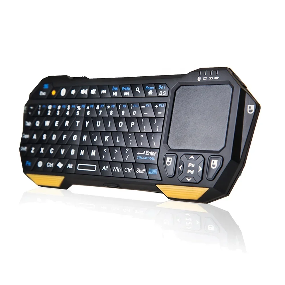

For Wireless Rechargeable Mini Blue tooth Keyboard with Built-in Touchpad Smart TV Box
