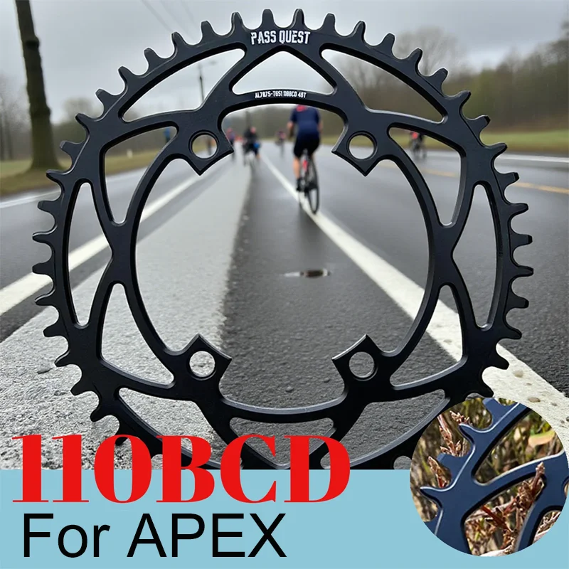 

110 Bcd 4 Bolt Chainring Narrow Wide For Sram Apex 36 38 40 42 44 46 48 50 52 Teeth Crown 1x Chainring 9s 10s 11s 12s Sprocket