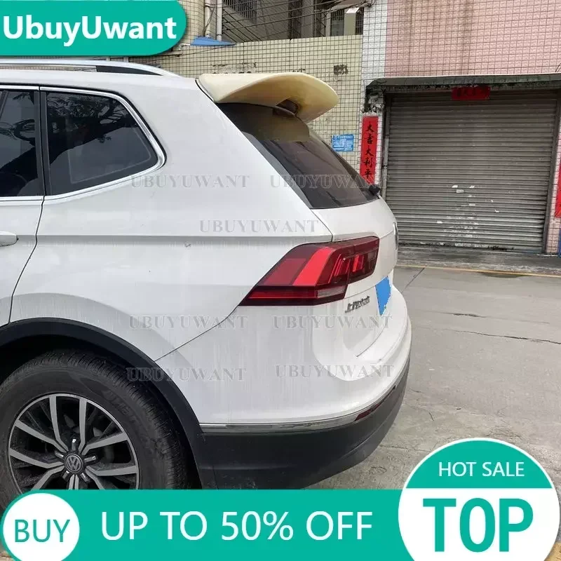 High Quality ABS Material Car Rear Wing Primer Color Rear Spoiler For Volkswagen Tiguan L Spoiler 2017-2021 2022 2023 Tiguan L