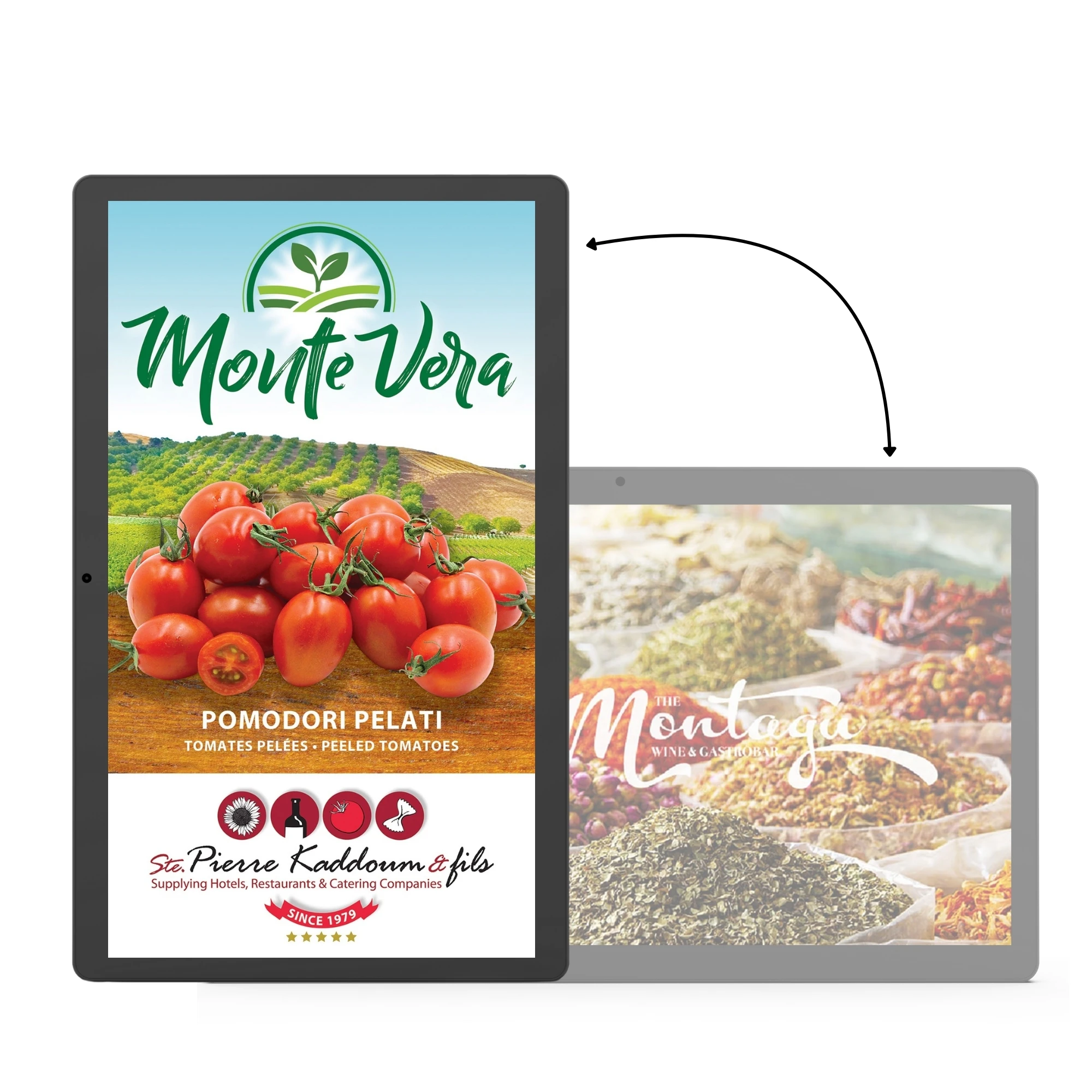 Wall-mounted LCD Screen With CMS Software 10.1 15.6 21.5 Inches 4 + 64GB Digital Signage Display Commercials