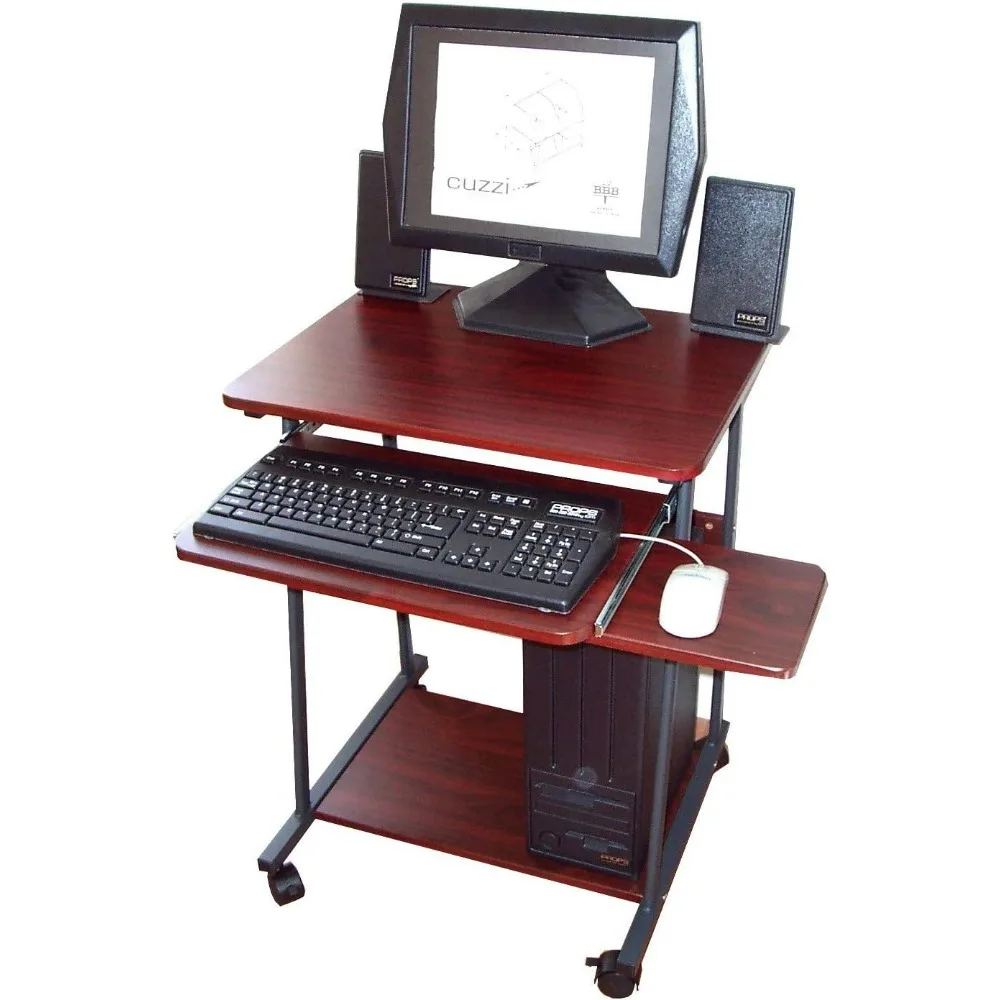 

24" Narrow Mini Compact Computer Desk Ideal for Tight Spots and RV Motor Homes and Campers. Ideal as a Work from Home Desk