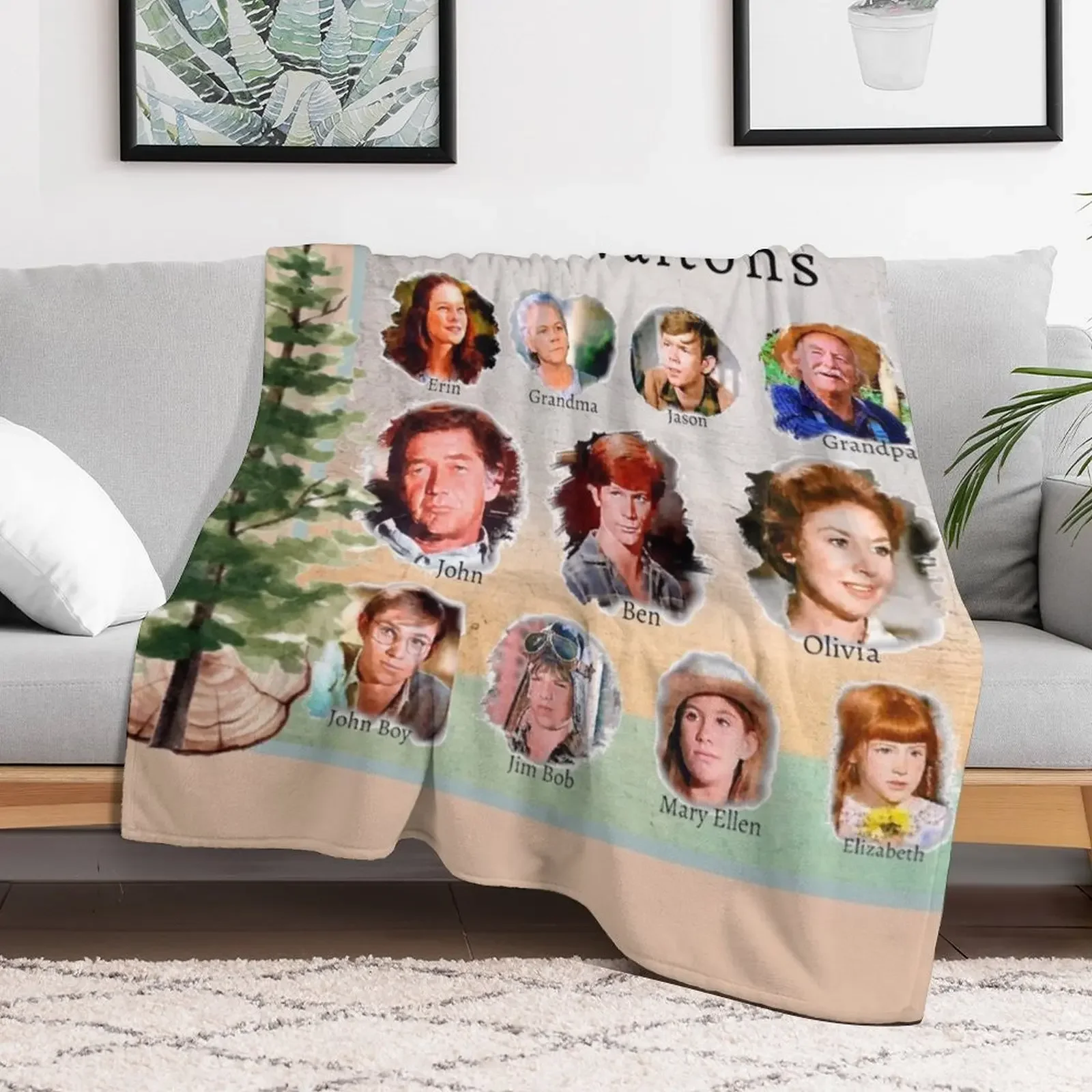 The Waltons TV Show Throw Blanket Luxury Designer Sofas Moving anime Blankets