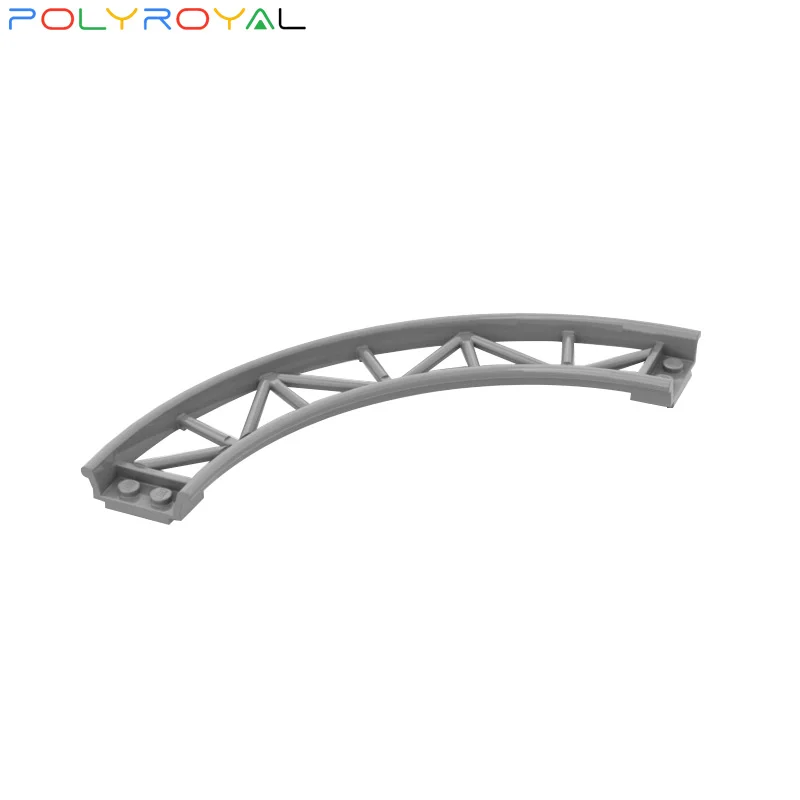 POLYROYAL Building Blocks Technology parts 1/4 arc roller coaster bend track 1 PCS Educational toy for children 25061