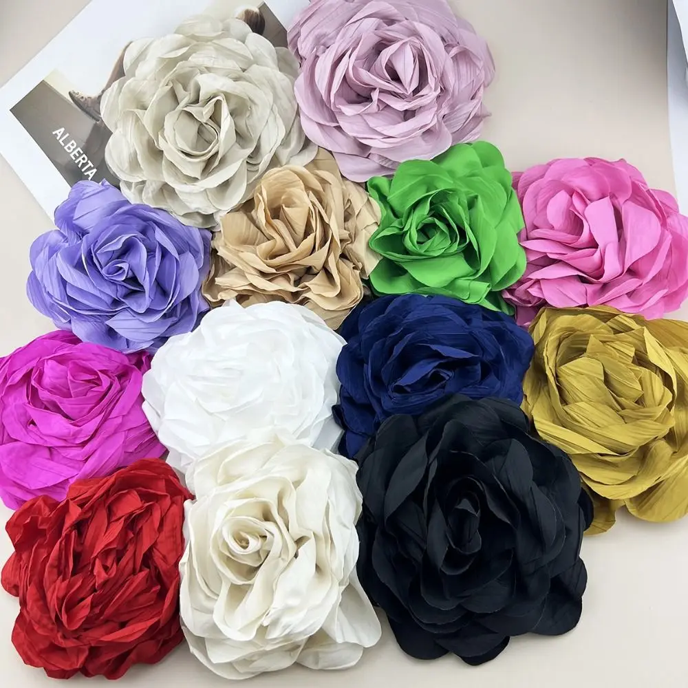 

16CM Multi-layer Rose Flower Brooch 2024 Exaggerate Fabric Dress Suit Corsage Women Magazine Wedding Shoot Sweater Coat Pin