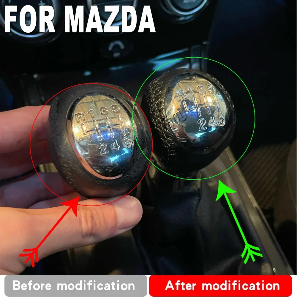 5 6 Speed MT Gear Shift Knob for Mazda 3 BK 5 CR 6 GG/GY MPV PREMACY CP 323/323F BJ 626 GF/GW XEDOS 6 RX-8