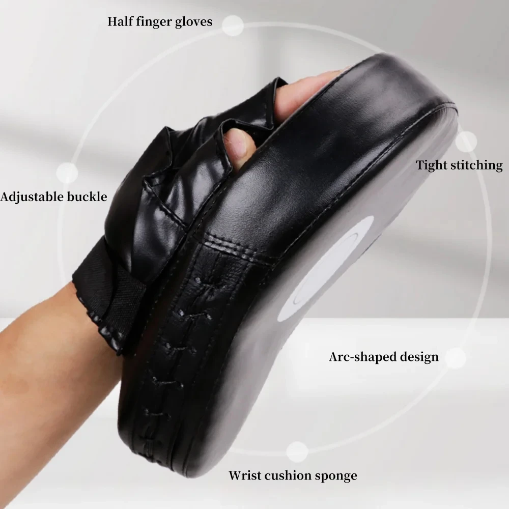 1/2 قطعة بو الملاكمة اليد الهدف ارتداء مقاومة 5-إصبع اليد الهدف اللكم قفازات الملاكمة التركيز منصات للملاكمة MMA الملاكمة التايلاندية #3