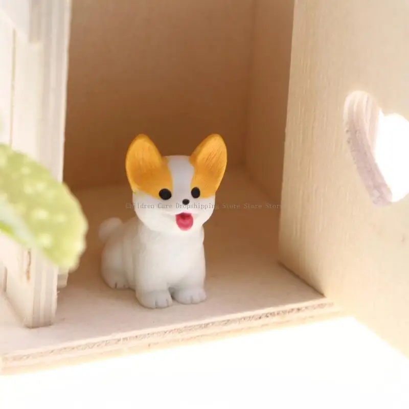 Fairies House Decors Miniature Gnomes Sculpture Model Figurine Set for Doll House