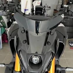 Motocicleta pára-brisas extensão spoiler, pára-brisas spoiler, pára-brisas defletor acessórios, YAMAHA MT-09 MT09 2021 2022 2023 2024