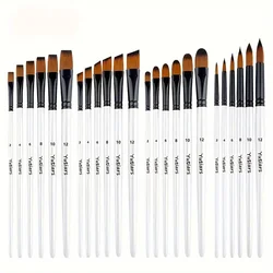 6pcs Artist Paint Brushes Set Artist Paintbrushes For Acrylic Oil Watercolor Acrylic Painting For Body Face Rock Canvas