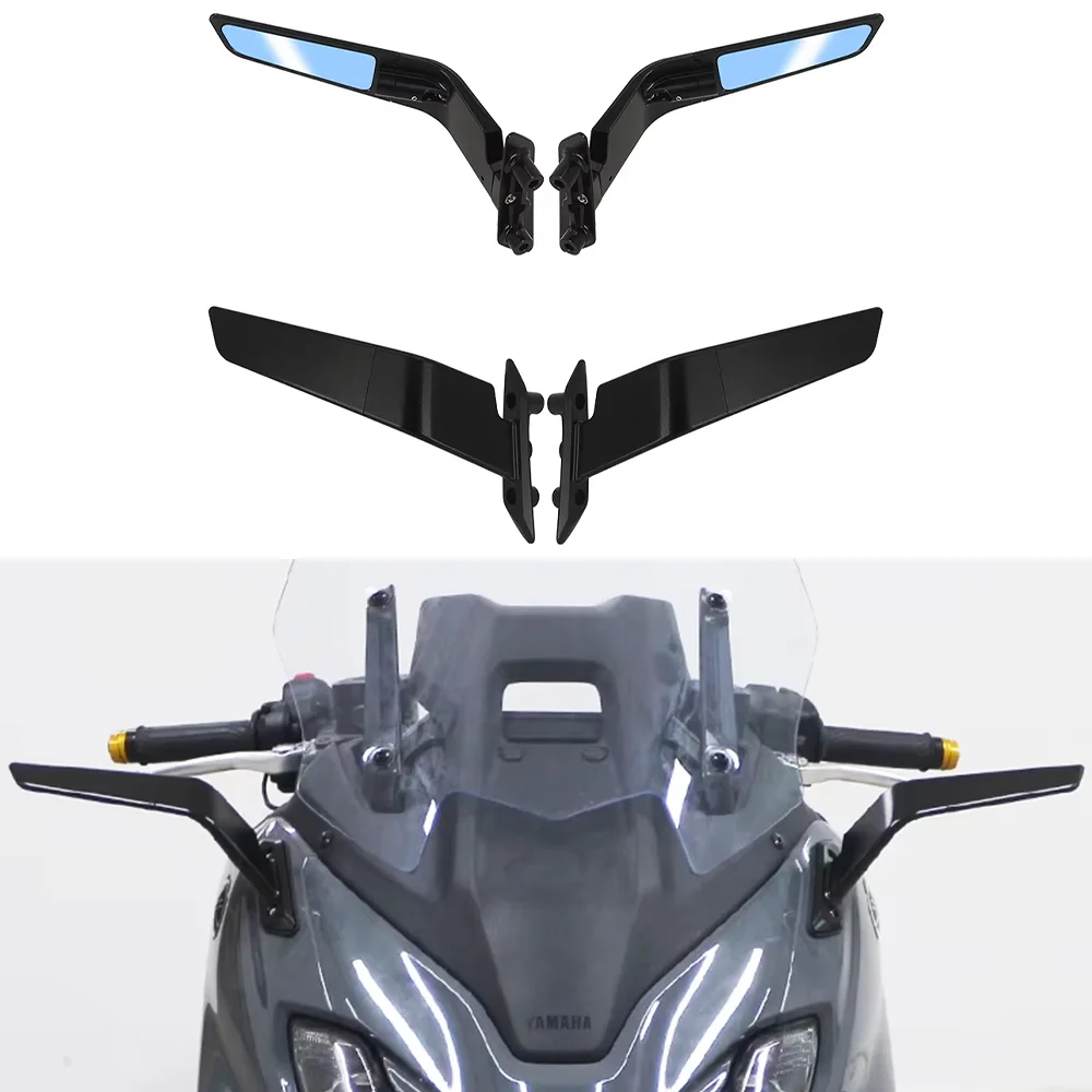 Motorcycle For Yamaha TMAX Mirrors Rearview Mirrors Adjustable Wing Mirrors T-MAX 530 TMAX 560 Sports Winglets Mirror Ac
