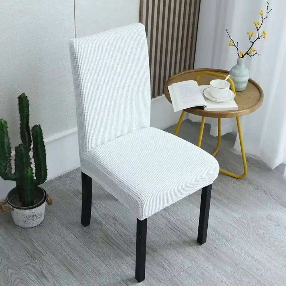 

Household Stretch Chair Covers Washable Removable Corn Kernel Fabric Slipcovers Jacquard Seat Protectors For Living Room Chairs