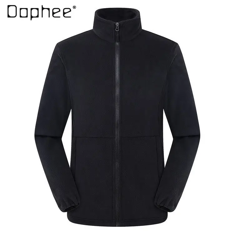 

Осенне-зимняя утепленная флисовая мужская куртка-кардиган для активного отдыха: желтая, синяя, красная, хаки, черная, серая, ветровка с внутренней подкладкой