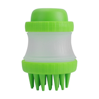 Dog Brush Soap Dispenser Shampoo Tank Dog and Cat Massage Bath Brush Pet Cleaning Device Bath Comb Hand Pressing Massager
