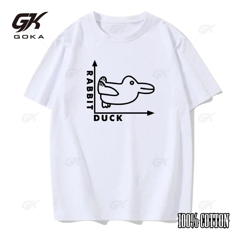 

Duck Cute Cotton T Shirt Men Father's Day Birthday Gift for Men Funny Adult TShirt Summer T-Shirts Short Sleeve Women Tees
