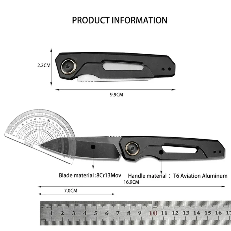 KS 7550 Knife T6 Aluminum 8Cr13Mov Blade Folding Pocket Knives Outdoor Survival Hunting Tactical Camping EDC Hand Tool