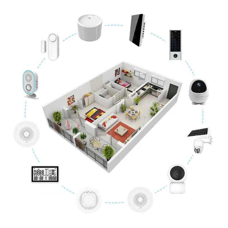 Touya Customized Home Automation System Alexei & Google Assistant Drive Modern Style for Whole House Smart Living OEM Solutions