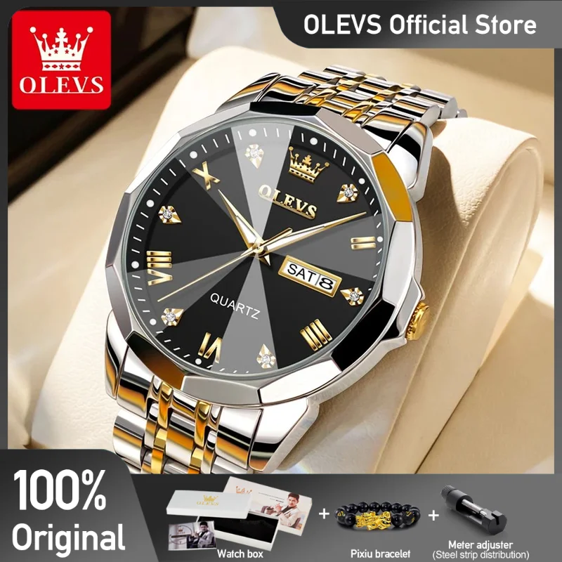 OLEVS-Montres VIP Link pour Homme et Femme, Livraison Directe, 9931