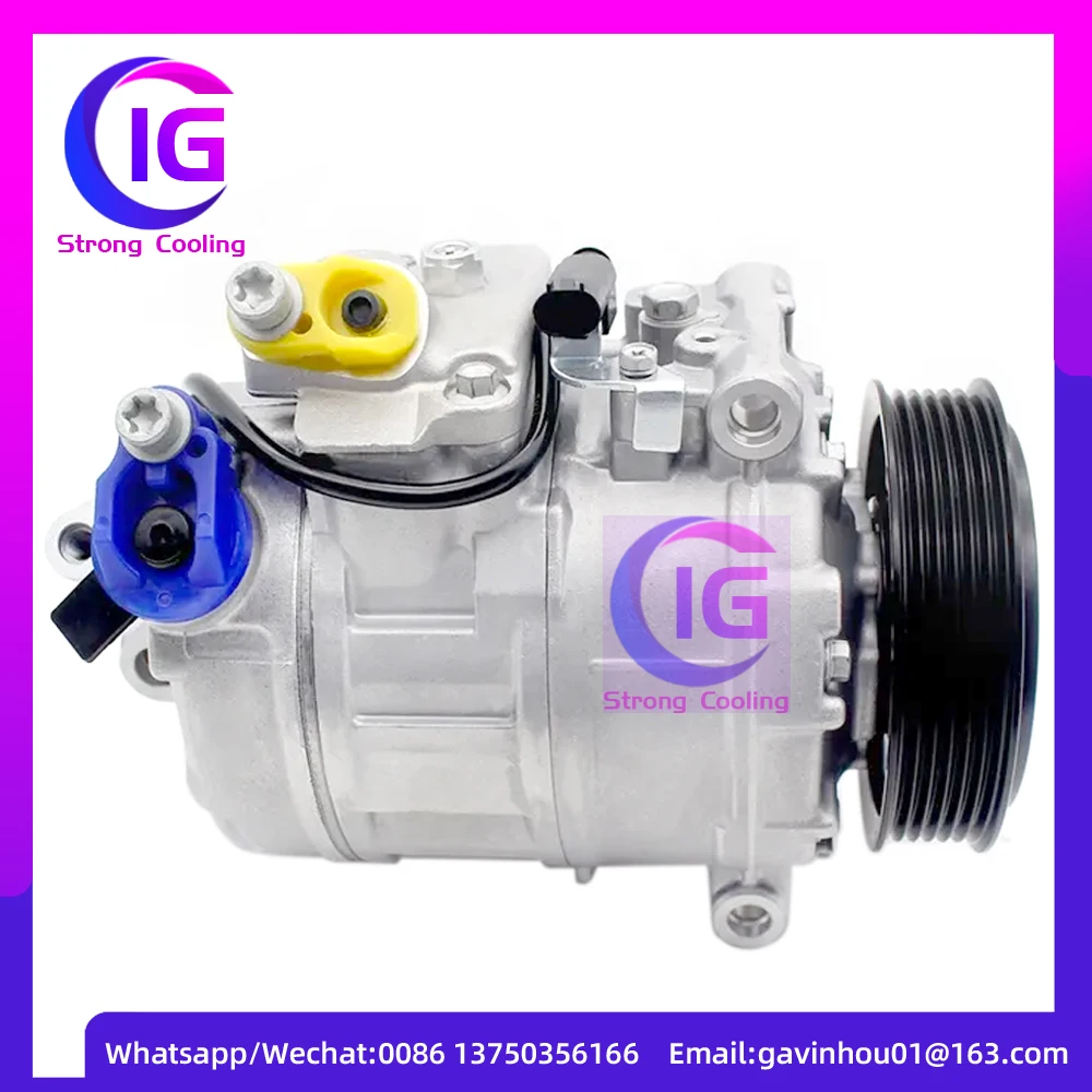 AUTO AC COMPRESSOR FOR BMW E60 E61 E63 E64 E65 E66 E6764526956715 64526956716 44715001506 4526956715 64526956715 64509174803