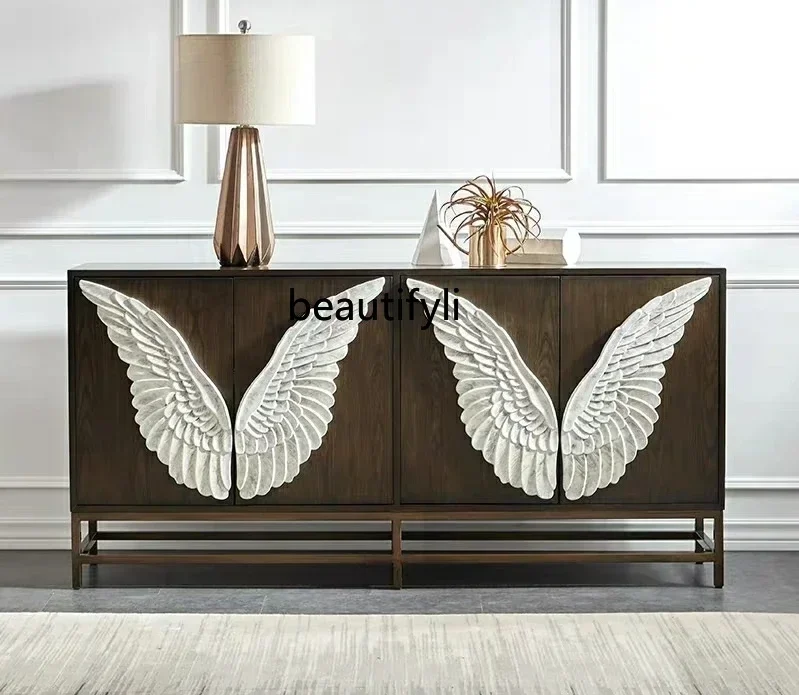 2003 Entry entrance cabinet, living room  simplicity  American light luxury wine cabinet creative foyer decoration side cabinet