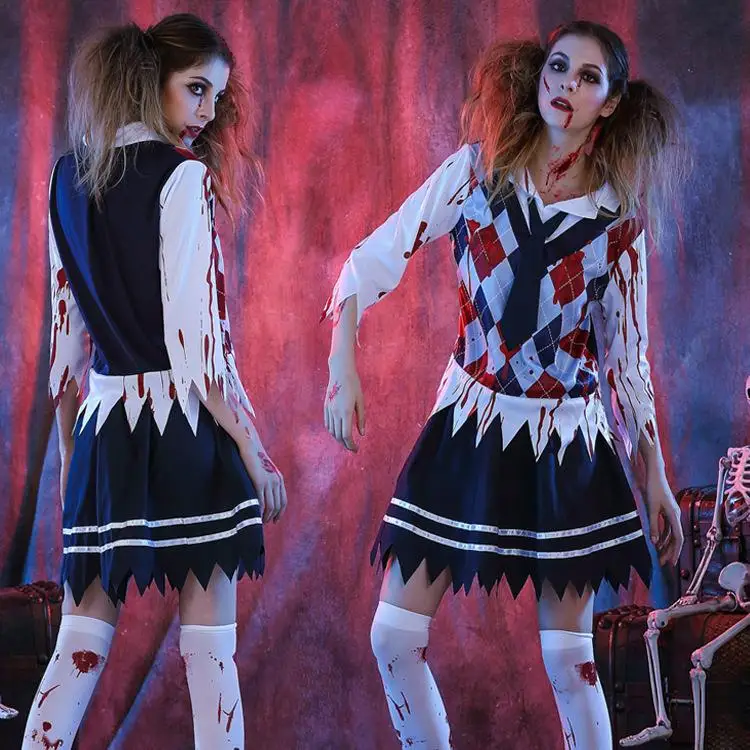 

Новый ролевой костюм на Хэллоуин, костюм дьявола, студента, зомби, призрака, размер костюма на Хэллоуин