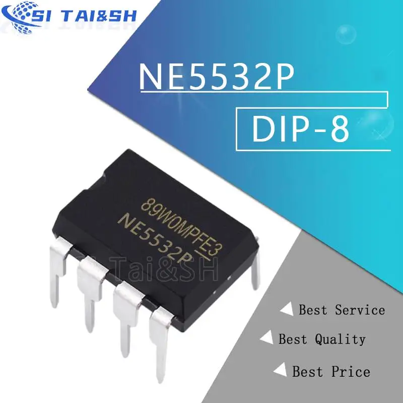 10PCS NE5532P DIP8 NE5532 DIP 5532P DIP-8 NE5534P NE5534 NE555P NE555 NE5532DR NE5534DR NE555DR SOP-8 SOP