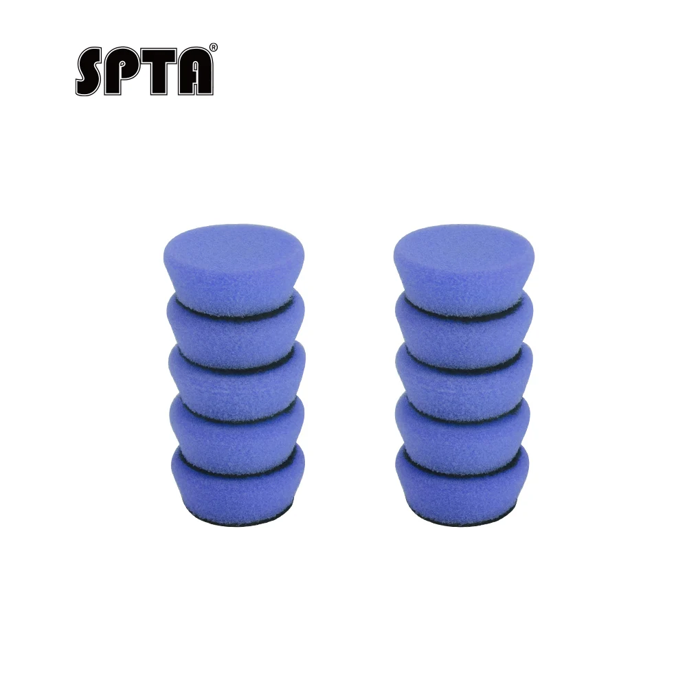 SPTA 1&2&3 inch Blue T-Shape Car Detail Polishing Pads Mini Buffing Polishing Pads For Car Polisher And Electric Drill