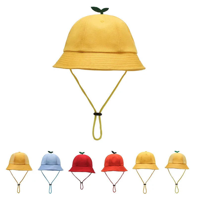 

2025 New Children's Fisherman Hat Sun Protection Hat Shade Bucket Hats Outdoor Casual Cute Fun Meatball Hats Designer Bucket Hat