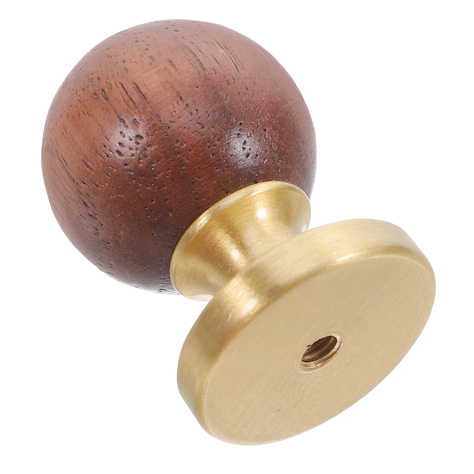 

1 set 1 Set Vintage Drawer Handles Round Brass Cabinet Knobs Wood Ball Design Easy Install Furniture Pulls For Kitchen Dresser