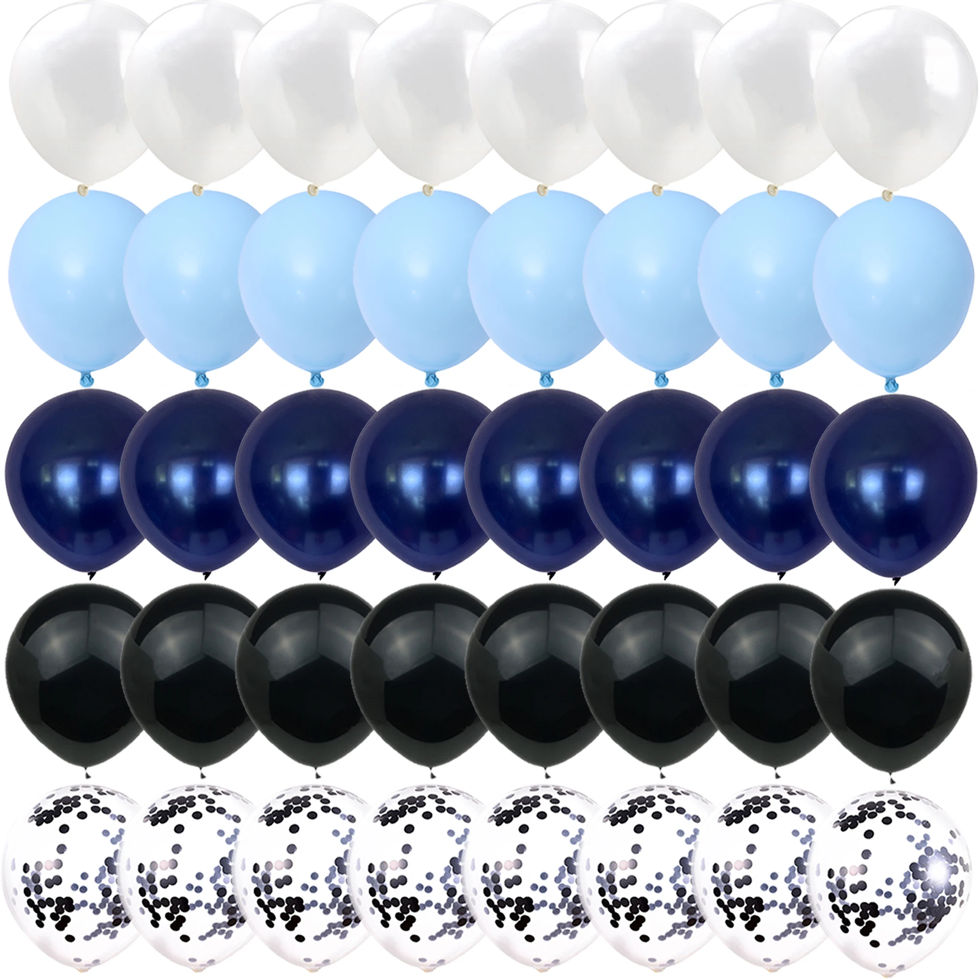 40OCS notte blu nero blu palloncini Gender Reveal matrimonio san valentino Baby Shower compleanno Globos decorazioni per feste