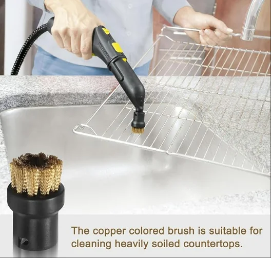 Fenster Düse Spiegel Pinsel Kopf Rakel Runde Pinsel Zubehör Kit Ersatz Für Karcher SC1 SC2 SC3 SC4 Steam Mop Reiniger