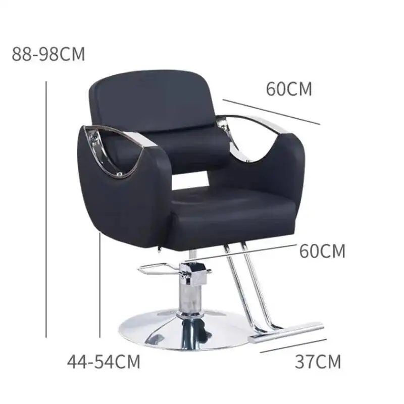 

Luxury Rest Barber Personalized Chair Cheap Leg Advanced Professional Chair Square Mat Adjustable Cadeira Salon Furniture