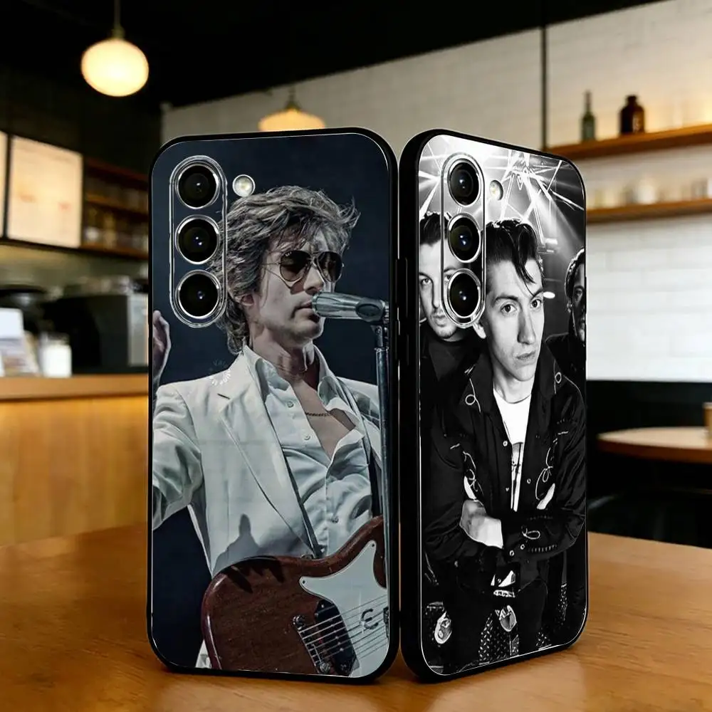 

Arctic Monkeys Phone Case For Samsung S25,24,23,22,30,21,10,9,Ultra,Plus,Lite,FE,Black Soft Case