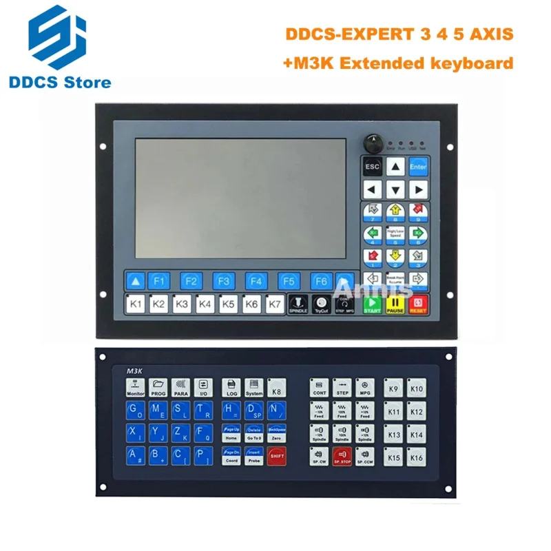 DDCS-EXPERT upgraded version 5axis CNC machining controller 4axis motion control system ATC extended keyboard E-MPG