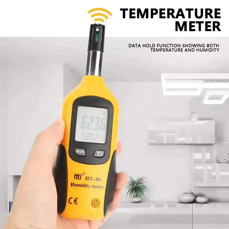 Hti HT-M2 Hot Mini Handheld Lcd Display Calibrated At 2450mhz Microwave Sound Beeing Leakage Detector