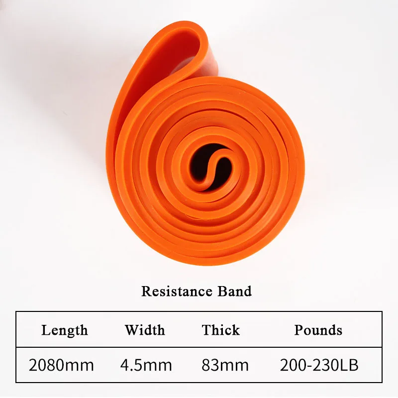 Zware weerstandsband Latex elastische riem Pull Up Assist voor Pilates Workout Fitness Home Gym Shape Body Exercise