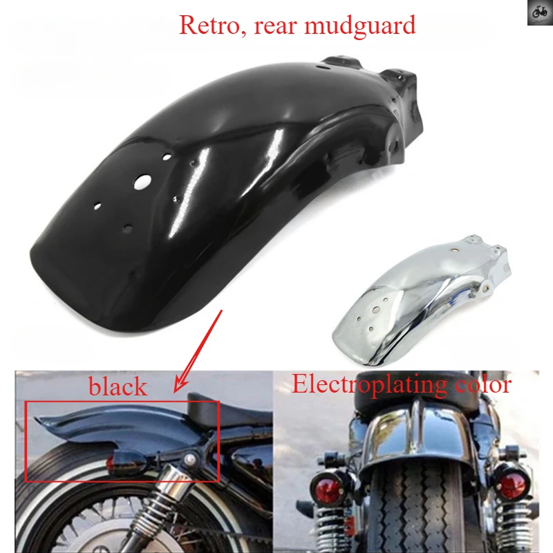 Motorcycle Rear Mudguard Wheel Cover Universal Fits For Kawasaki VN800 VN900 VN1500 For VTX Honda Shadow 750 Accessories