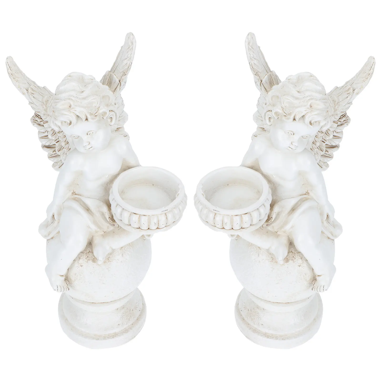 

2 шт. креативных подсвечников из смолы в форме ангела, декоративные украшения для свадеб, вечеринок и дома