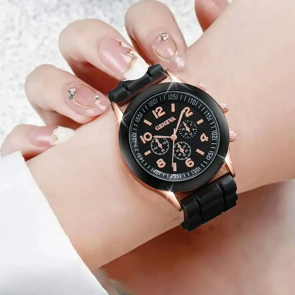 New Silicone Strap Quartz Wristwatches Simple Sports Electronic Watch Casual Women Wrist Watches
