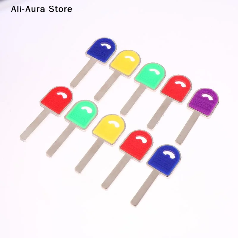 10Pcs/lot Colored Key Blank Sccessories For Shed/Chain/Gate/Garage Key Making Mold